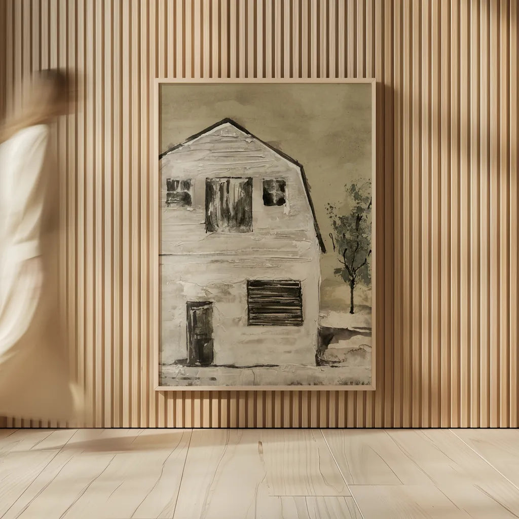 Brown Barn VI by Chris Paschke. shown as over sized large wall art. Available as an archival giclee rolled canvas, fine art paper, or poster print. SKU 85031h.