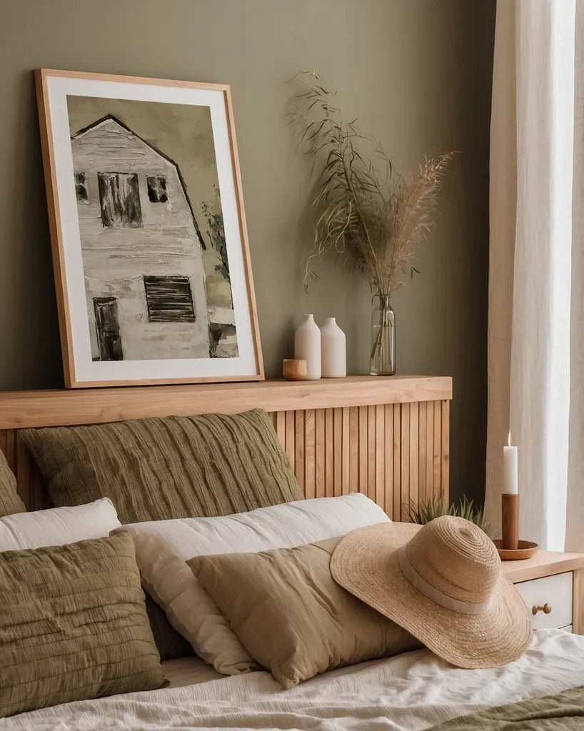 Brown Barn VI by Chris Paschke. shown as a paper print in a natural frame. Available as a archival giclee rolled canvas, fine art paper, or poster print. SKU 85031h.