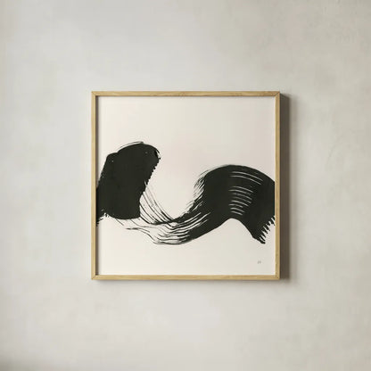 Brushed I by Chris Paschke. Shown in a natural wood glass frame for a timeless modern aesthetic. Available as an archival giclee rolled canvas, fine art paper, or poster print. SKU 79471a.