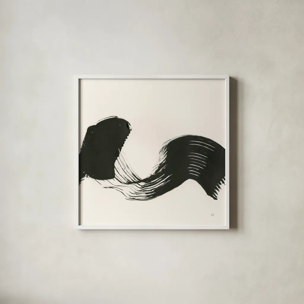 Brushed I by Chris Paschke. Shown in a crisp white glass frame for a clean and minimalist style. Available as an archival giclee rolled canvas, fine art paper, or poster print. SKU 79471a.