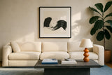 Brushed I by Chris Paschke. Displayed in a glass frame with matte in a clean modern living room. Available as an archival giclee rolled canvas, fine art paper, or poster print. SKU 79471a.