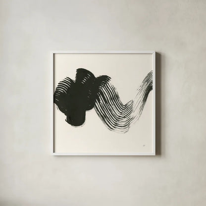 Brushed II by Chris Paschke. Shown in a crisp white glass frame for a clean and minimalist style. Available as an archival giclee rolled canvas, fine art paper, or poster print. SKU 79472a.