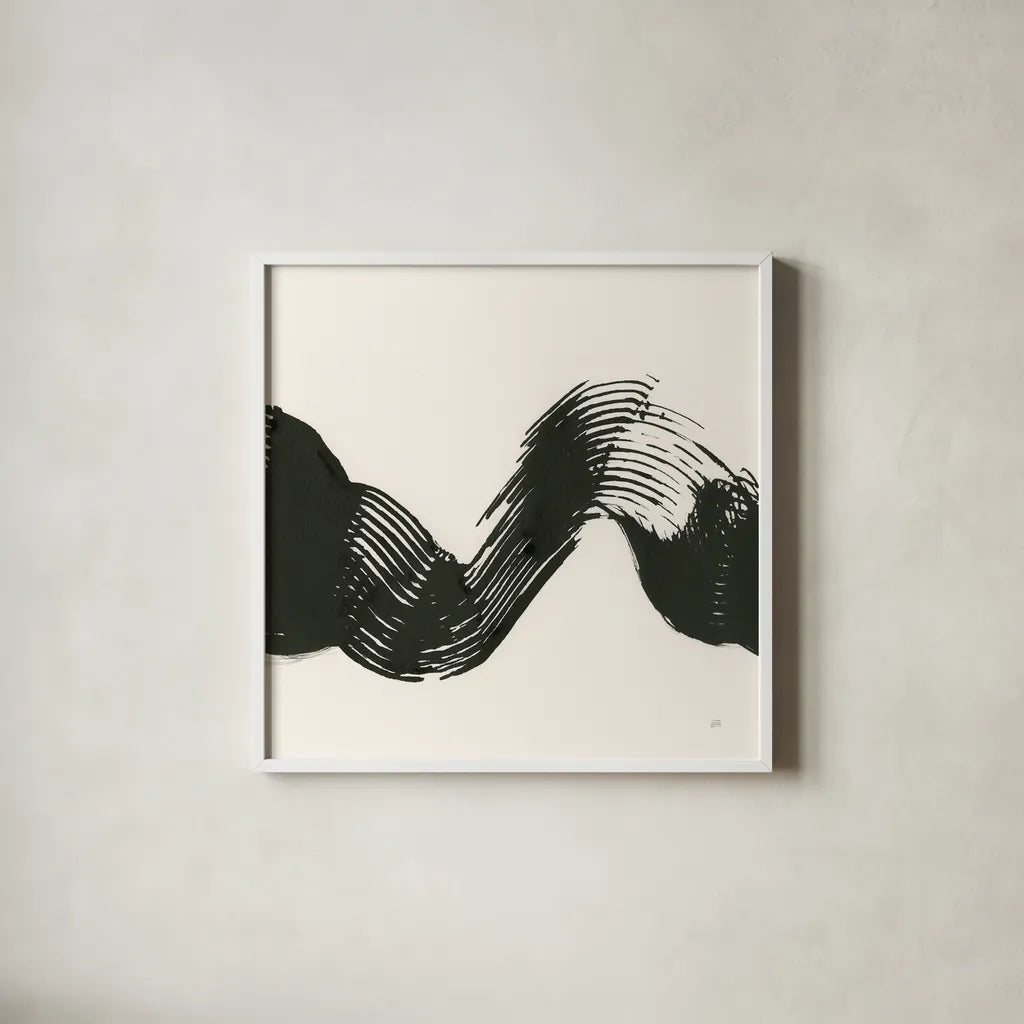 Brushed VI by Chris Paschke. Shown in a crisp white glass frame for a clean and minimalist style. Available as an archival giclee rolled canvas, fine art paper, or poster print. SKU 79476a.