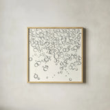 Bubbles I by Chris Paschke. Shown in a natural wood glass frame for a timeless modern aesthetic. Available as an archival giclee rolled canvas, fine art paper, or poster print. SKU 41833a.