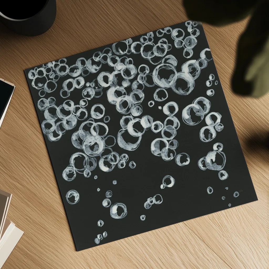 Bubbles II by Chris Paschke. Shown as a detailed flat fine art print, highlighting archival giclee quality. Available as an archival giclee rolled canvas, fine art paper, or poster print. SKU 41834a.