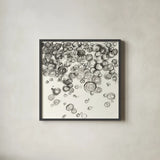 Bubbles IV by Chris Paschke. Shown in a sleek black glass frame for a contemporary gallery look. Available as an archival giclee rolled canvas, fine art paper, or poster print. SKU 41836a.