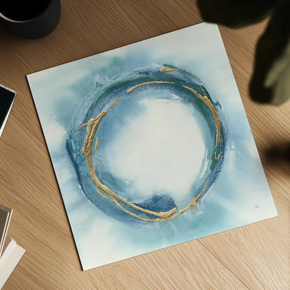 Buddha Enso by Chris Paschke. Shown as a detailed flat fine art print, highlighting archival giclee quality. Available as an archival giclee rolled canvas, fine art paper, or poster print. SKU 48029a.