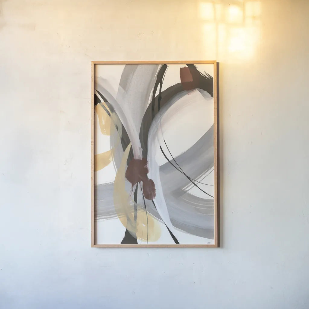 Bundled I by Chris Paschke. shown as a paper print in a natural frame. Available as a archival giclee rolled canvas, fine art paper, or poster print. SKU 91420h.