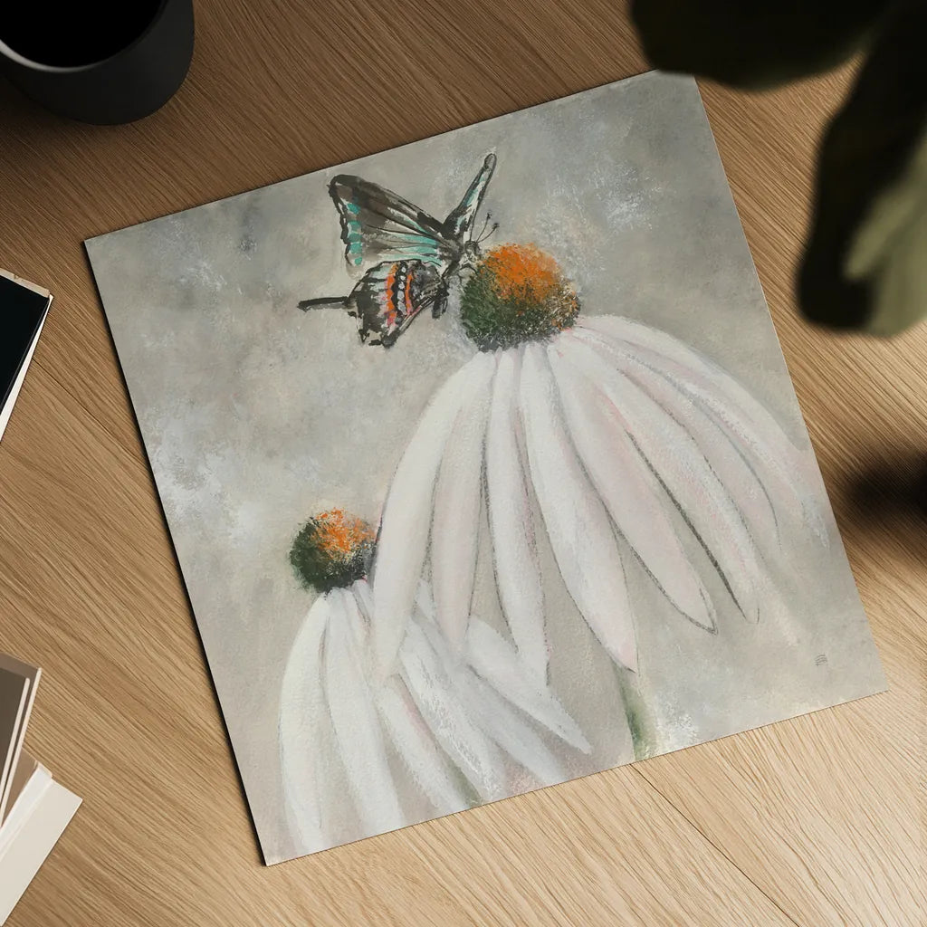 Butterflies are Free I by Chris Paschke. Shown as a detailed flat fine art print, highlighting archival giclee quality. Available as an archival giclee rolled canvas, fine art paper, or poster print. SKU 48036a.