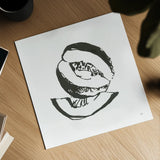 Cantaloupe I BW by Chris Paschke. Shown as a detailed flat fine art print, highlighting archival giclee quality. Available as an archival giclee rolled canvas, fine art paper, or poster print. SKU 64211a.