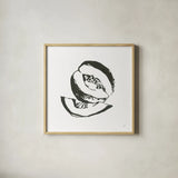 Cantaloupe I BW by Chris Paschke. Shown in a natural wood glass frame for a timeless modern aesthetic. Available as an archival giclee rolled canvas, fine art paper, or poster print. SKU 64211a.