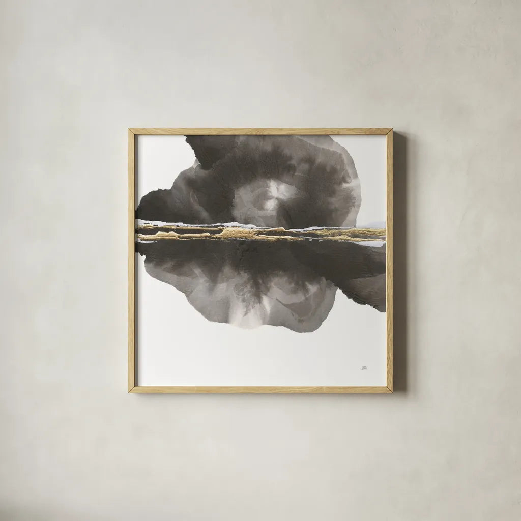 Casting Shadows by Chris Paschke. Shown in a natural wood glass frame for a timeless modern aesthetic. Available as an archival giclee rolled canvas, fine art paper, or poster print. SKU 74360a.