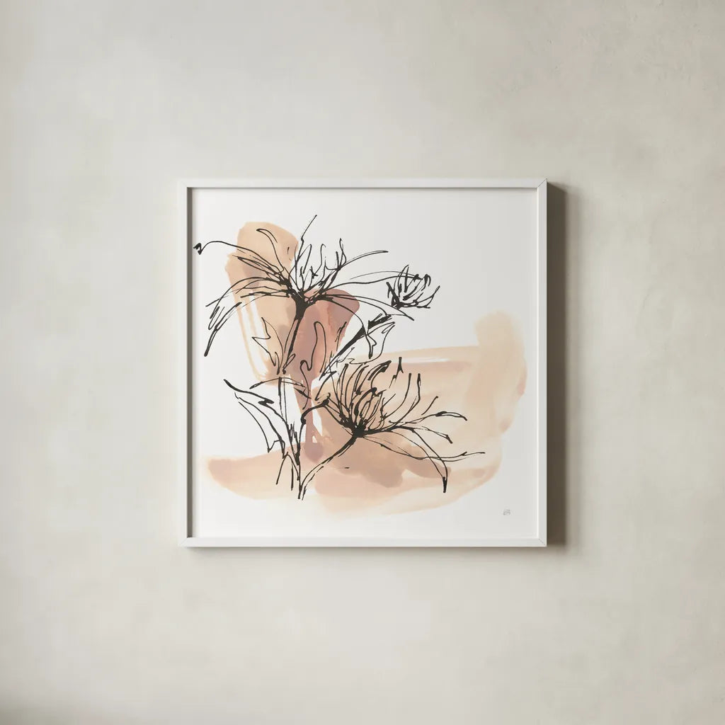 Cave Mum II by Chris Paschke. Shown in a crisp white glass frame for a clean and minimalist style. Available as an archival giclee rolled canvas, fine art paper, or poster print. SKU 85762a.