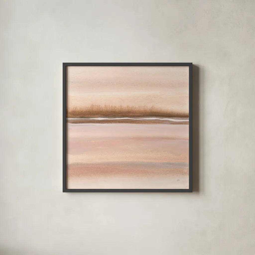 Cave Neutrals I by Chris Paschke. Shown in a sleek black glass frame for a contemporary gallery look. Available as an archival giclee rolled canvas, fine art paper, or poster print. SKU 85775a.