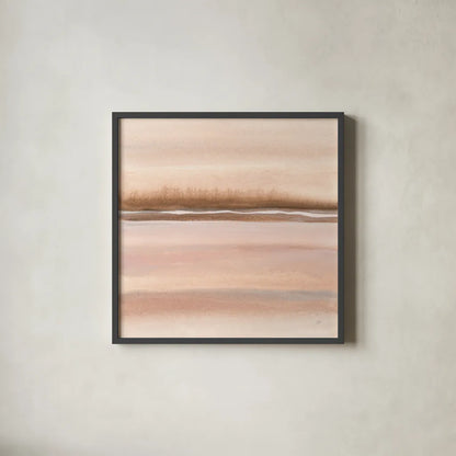 Cave Neutrals I by Chris Paschke. Shown in a sleek black glass frame for a contemporary gallery look. Available as an archival giclee rolled canvas, fine art paper, or poster print. SKU 85775a.