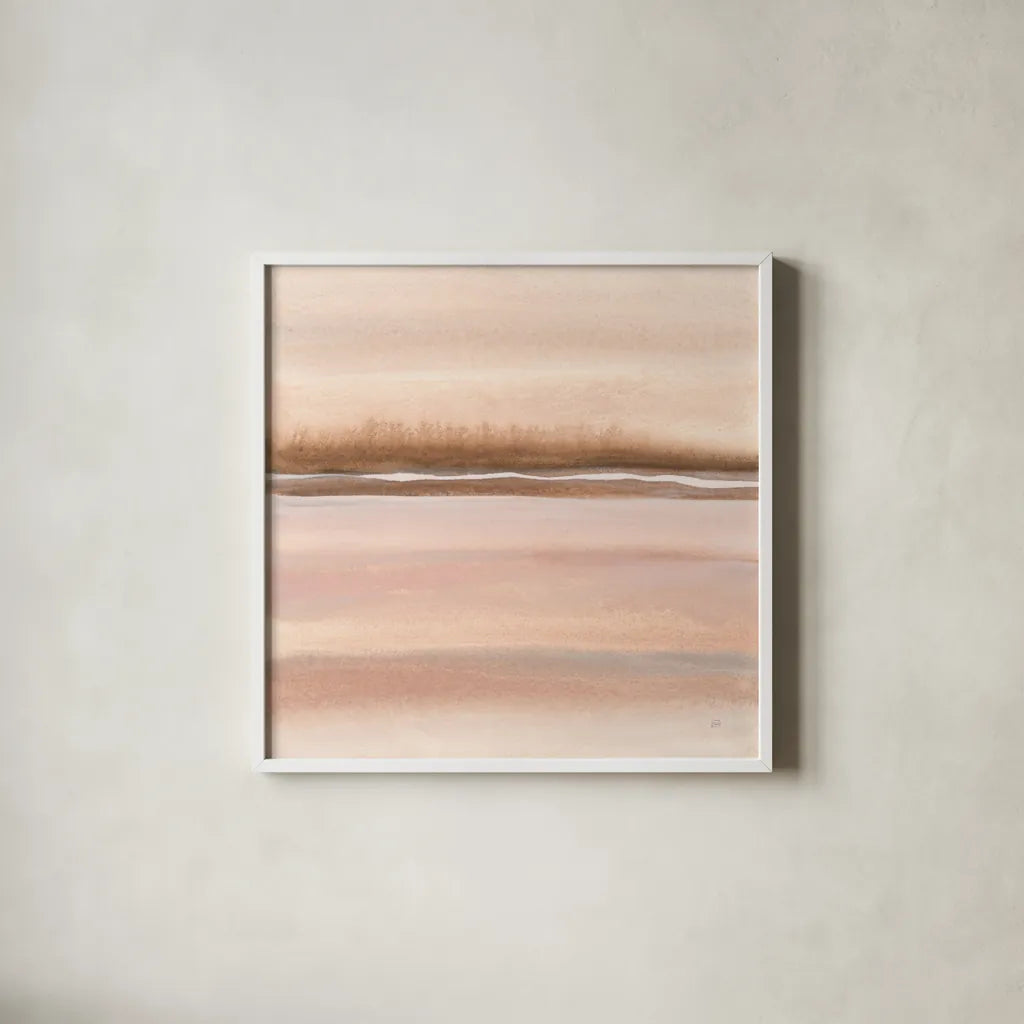 Cave Neutrals I by Chris Paschke. Shown in a crisp white glass frame for a clean and minimalist style. Available as an archival giclee rolled canvas, fine art paper, or poster print. SKU 85775a.