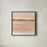 Cave Neutrals II by Chris Paschke. Shown in a sleek black glass frame for a contemporary gallery look. Available as an archival giclee rolled canvas, fine art paper, or poster print. SKU 85776a.