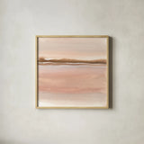 Cave Neutrals II by Chris Paschke. Shown in a natural wood glass frame for a timeless modern aesthetic. Available as an archival giclee rolled canvas, fine art paper, or poster print. SKU 85776a.
