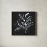 Chalkboard Branch I by Chris Paschke. Shown in a sleek black glass frame for a contemporary gallery look. Available as an archival giclee rolled canvas, fine art paper, or poster print. SKU 73071a.