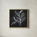 Chalkboard Branch I by Chris Paschke. Shown in a natural wood glass frame for a timeless modern aesthetic. Available as an archival giclee rolled canvas, fine art paper, or poster print. SKU 73071a.