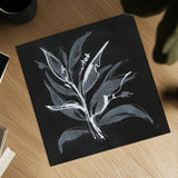 Chalkboard Branch II by Chris Paschke. Shown as a detailed flat fine art print, highlighting archival giclee quality. Available as an archival giclee rolled canvas, fine art paper, or poster print. SKU 73072a.