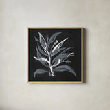 Chalkboard Branch II by Chris Paschke. Shown in a natural wood glass frame for a timeless modern aesthetic. Available as an archival giclee rolled canvas, fine art paper, or poster print. SKU 73072a.