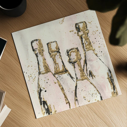 Champagne is Grand I by Chris Paschke. Shown as a detailed flat fine art print, highlighting archival giclee quality. Available as an archival giclee rolled canvas, fine art paper, or poster print. SKU 49448a.