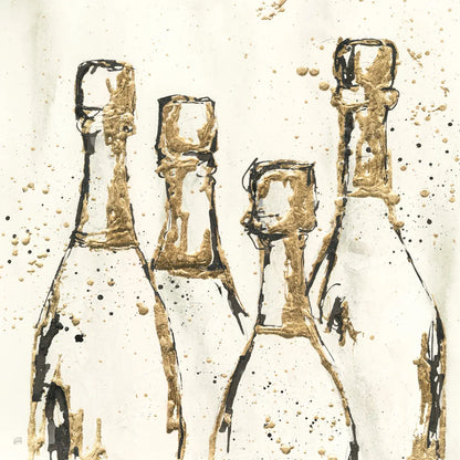 Champagne is Grand I Gold by Chris Paschke. SKU 51395a. Archival Giclee Fine art print for wall decor.