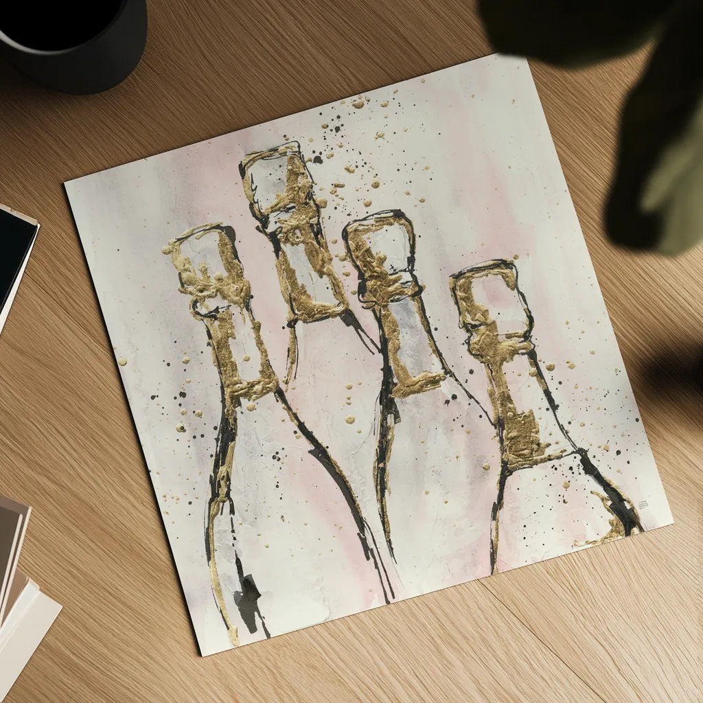 Champagne is Grand II by Chris Paschke. Shown as a detailed flat fine art print, highlighting archival giclee quality. Available as an archival giclee rolled canvas, fine art paper, or poster print. SKU 49449a.