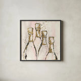 Champagne is Grand II by Chris Paschke. Shown in a sleek black glass frame for a contemporary gallery look. Available as an archival giclee rolled canvas, fine art paper, or poster print. SKU 49449a.