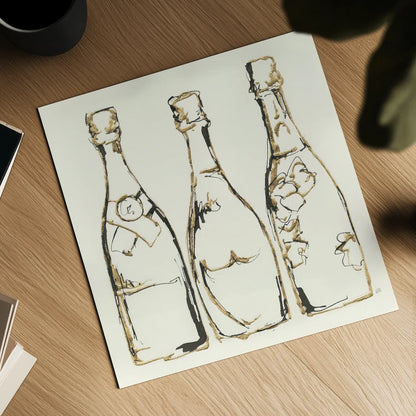 Champagne is Grand III by Chris Paschke. Shown as a detailed flat fine art print, highlighting archival giclee quality. Available as an archival giclee rolled canvas, fine art paper, or poster print. SKU 49450a.