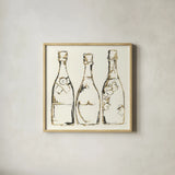Champagne is Grand III by Chris Paschke. Shown in a natural wood glass frame for a timeless modern aesthetic. Available as an archival giclee rolled canvas, fine art paper, or poster print. SKU 49450a.