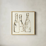 Champagne is Grand IV by Chris Paschke. Shown in a natural wood glass frame for a timeless modern aesthetic. Available as an archival giclee rolled canvas, fine art paper, or poster print. SKU 49451a.