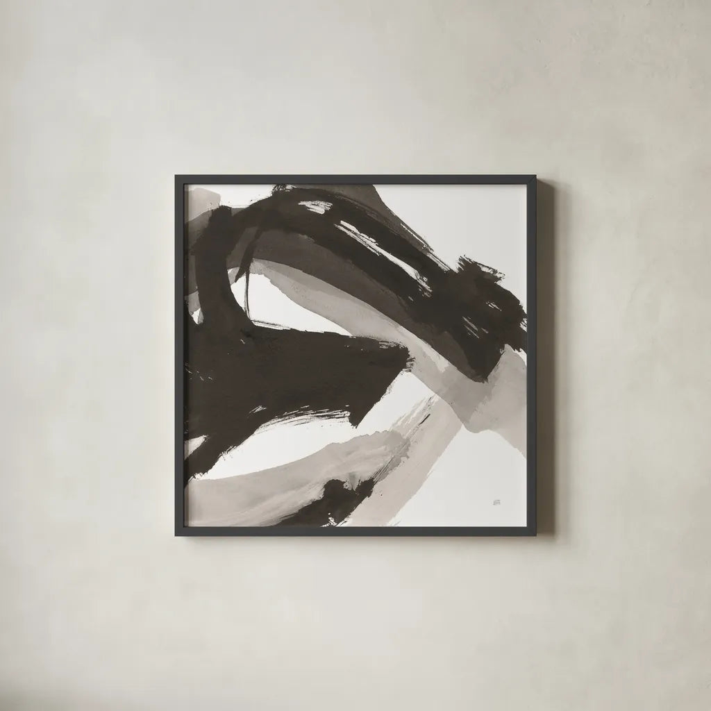 Chaos II by Chris Paschke. Shown in a sleek black glass frame for a contemporary gallery look. Available as an archival giclee rolled canvas, fine art paper, or poster print. SKU 71866a.