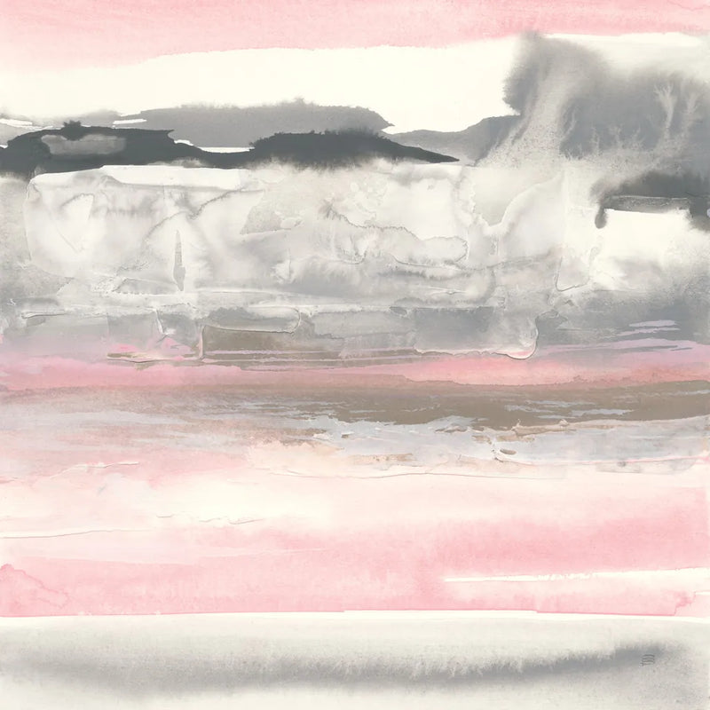 Charcoal and Blush I by Chris Paschke. SKU 49057a. Archival Giclee Fine art print for wall decor.