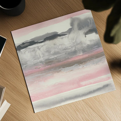 Charcoal and Blush I by Chris Paschke. Shown as a detailed flat fine art print, highlighting archival giclee quality. Available as an archival giclee rolled canvas, fine art paper, or poster print. SKU 49057a.