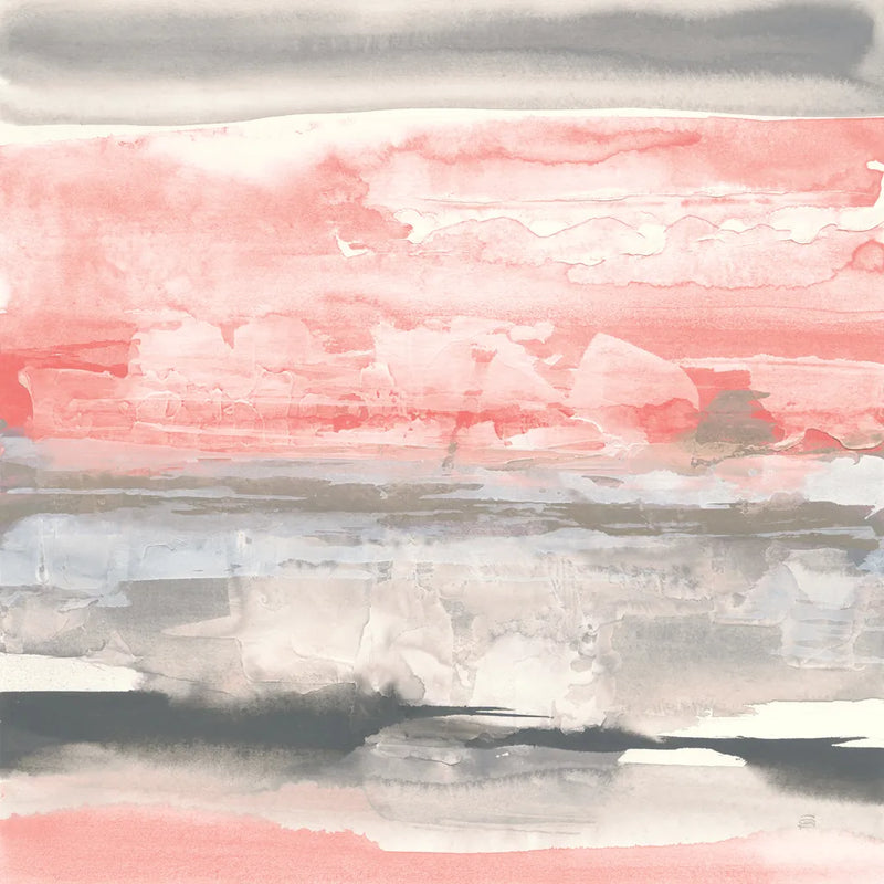 Charcoal and Coral II by Chris Paschke. SKU 51486a. Archival Giclee Fine art print for wall decor.