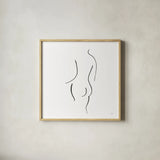 Cheeky II by Chris Paschke. Shown in a natural wood glass frame for a timeless modern aesthetic. Available as an archival giclee rolled canvas, fine art paper, or poster print. SKU 66874a.
