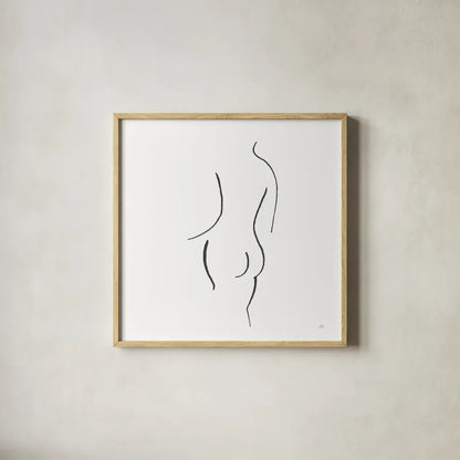 Cheeky II by Chris Paschke. Shown in a natural wood glass frame for a timeless modern aesthetic. Available as an archival giclee rolled canvas, fine art paper, or poster print. SKU 66874a.