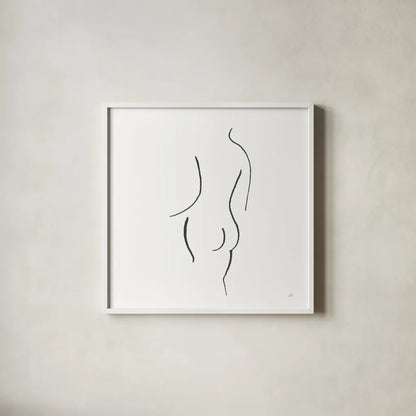 Cheeky II by Chris Paschke. Shown in a crisp white glass frame for a clean and minimalist style. Available as an archival giclee rolled canvas, fine art paper, or poster print. SKU 66874a.