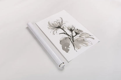 Chrysanthemum I by Chris Paschke. shown as a rolled paper print. Available as archival giclee rolled canvas, fine art paper, or poster print. SKU 74364h.