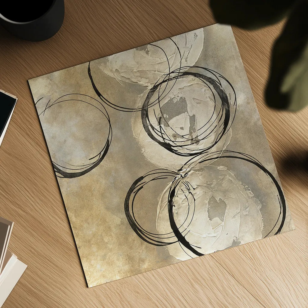 Circle in a Square II by Chris Paschke. Shown as a detailed flat fine art print, highlighting archival giclee quality. Available as an archival giclee rolled canvas, fine art paper, or poster print. SKU 16876a.