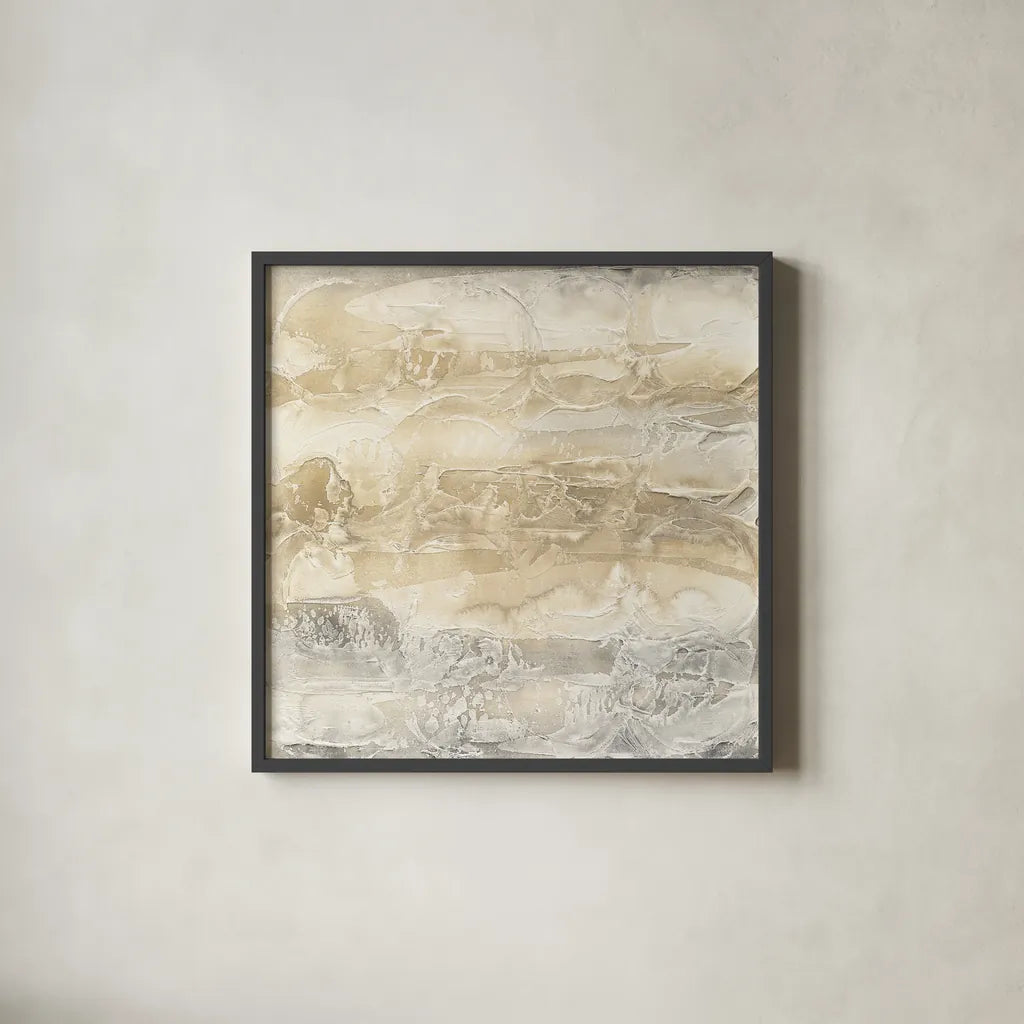 Circular Horizon I by Chris Paschke. Shown in a sleek black glass frame for a contemporary gallery look. Available as an archival giclee rolled canvas, fine art paper, or poster print. SKU 16873a.