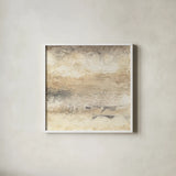 Circular Horizon II by Chris Paschke. Shown in a crisp white glass frame for a clean and minimalist style. Available as an archival giclee rolled canvas, fine art paper, or poster print. SKU 16874a.