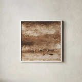 Circular Horizon II Dark by Chris Paschke. Shown in a crisp white glass frame for a clean and minimalist style. Available as an archival giclee rolled canvas, fine art paper, or poster print. SKU 93986a.