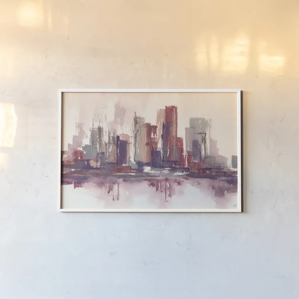 City Passion II by Chris Paschke. shown as a paper print in a white frame. Available as a archival giclee rolled canvas, fine art paper, or poster print. SKU 98212i.