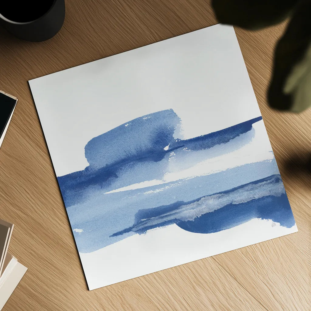 Classic Blue I by Chris Paschke. Shown as a detailed flat fine art print, highlighting archival giclee quality. Available as an archival giclee rolled canvas, fine art paper, or poster print. SKU 67649a.