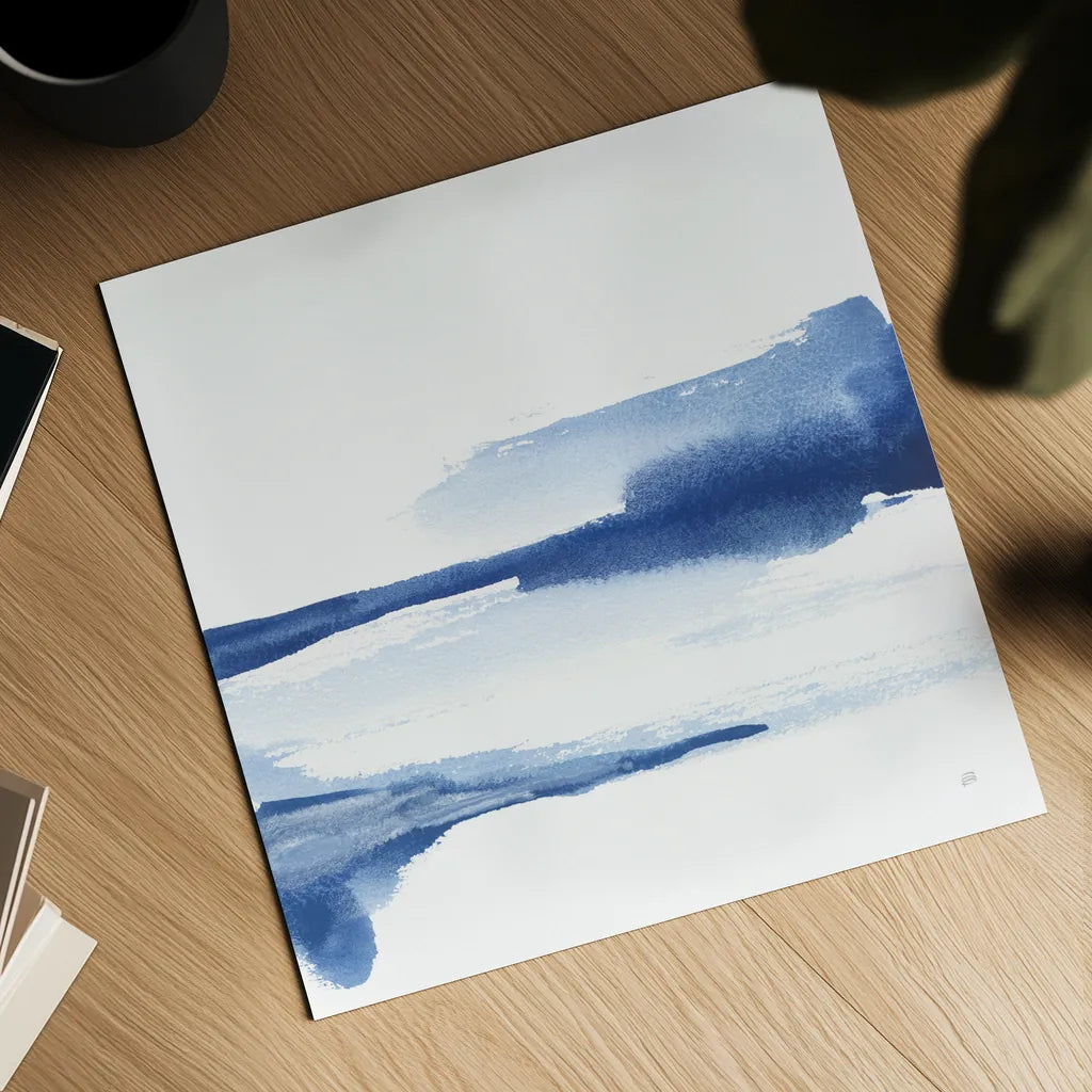 Classic Blue II by Chris Paschke. Shown as a detailed flat fine art print, highlighting archival giclee quality. Available as an archival giclee rolled canvas, fine art paper, or poster print. SKU 67655a.