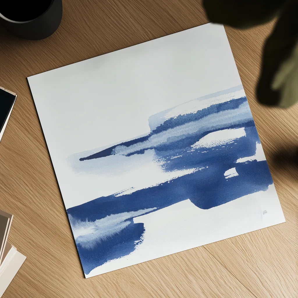 Classic Blue VI by Chris Paschke. Shown as a detailed flat fine art print, highlighting archival giclee quality. Available as an archival giclee rolled canvas, fine art paper, or poster print. SKU 67659a.