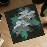 Clematis I by Chris Paschke. Shown as a detailed flat fine art print, highlighting archival giclee quality. Available as an archival giclee rolled canvas, fine art paper, or poster print. SKU 80809a.